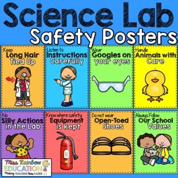 Science Safety Posters For Classrooms