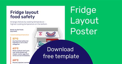 Fridge Layout Food Safety Poster | Download Free Poster