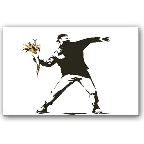 Banksy Flower Thrower - Art in Bulk