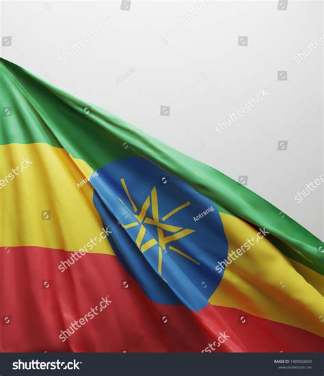 Ethiopian Flag Ethiopia National Colors Background Stock Illustration ...