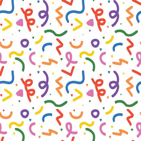 seamless pattern, fun party white background 23799876 Vector Art at Vecteezy