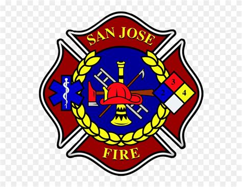 Fireman Clipart Badge - San Jose Fire Department - Png Download (#1338078) - PinClipart