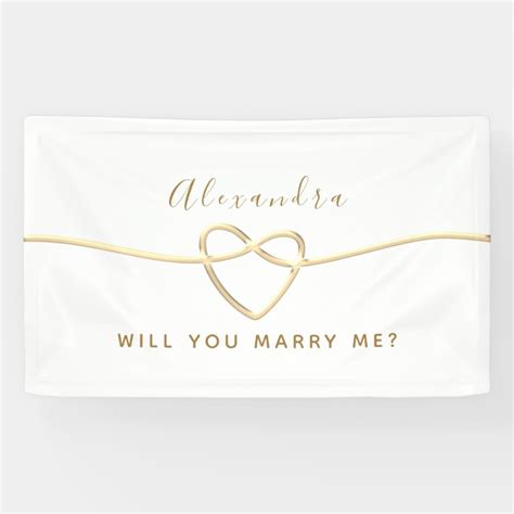 Will You Marry Me Banner | Zazzle