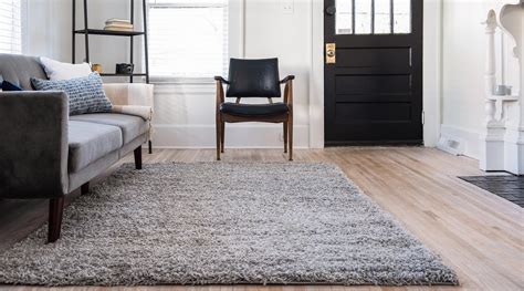 Cloud Gray 10' x 13' Solid Shag Rug | Rugs.ca