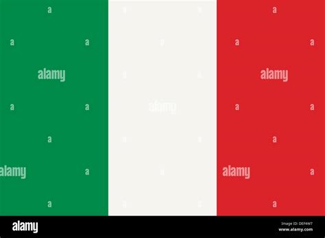 Official Italian flag of Italy aka Tricolore - Proportions: 3:2 - Colours: Fern Green, Bright ...