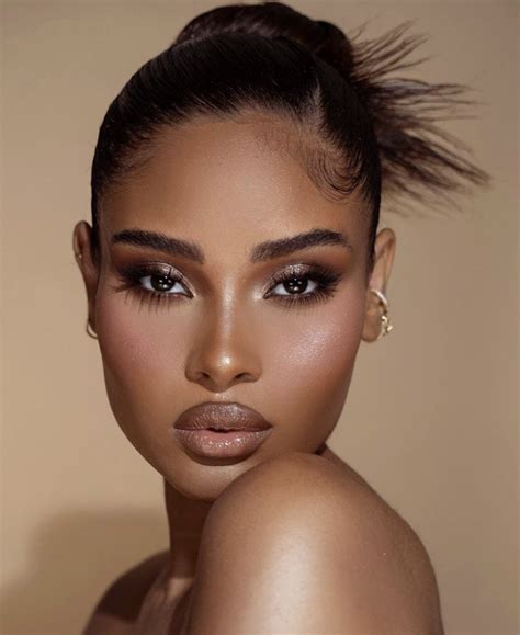 Makeup For Black Skin, Glam Makeup Look, Nude Makeup, Black Girl Makeup, Kiss Makeup, Gorgeous ...