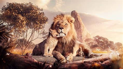 HD wallpaper: Movie, The Lion King (2019), Mufasa (The Lion King), Simba | Wallpaper Flare