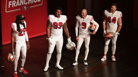 49ers Unveil Alternate "Throwback" Uniforms at Annual State of the ...