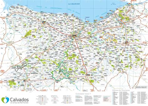 Large detailed map of Calvados - Ontheworldmap.com