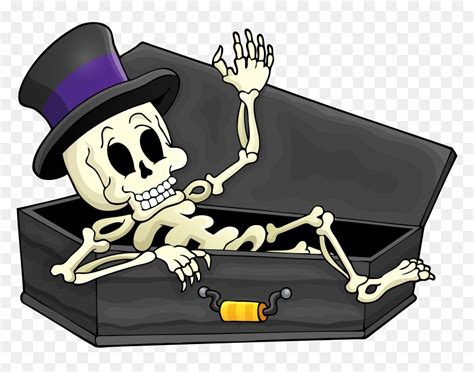 Vintage Halloween Skeleton Clip Art