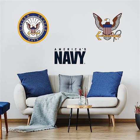 Amazon.com: U. S. Navy Wall Decals - Officially Licensed United States Navy Military Vinyl Wall ...