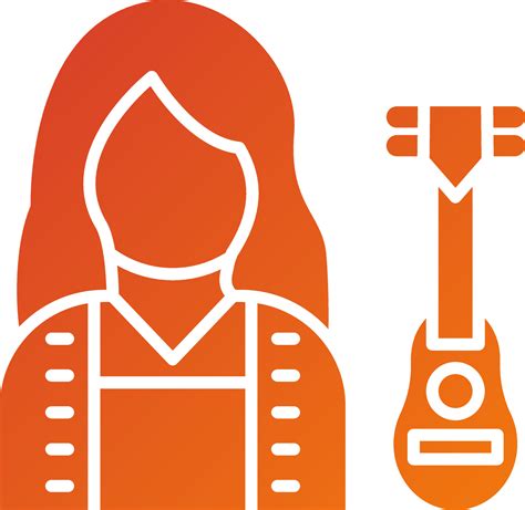 Musician Female Icon Style 21759162 Vector Art at Vecteezy