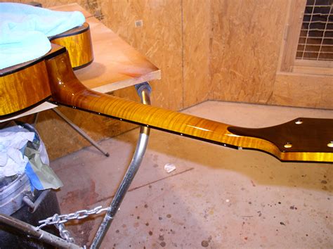 Guitar Neck Repair On An Archtop Guitar