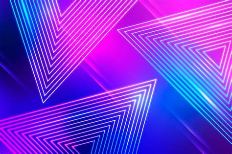 Free Vector | Abstract neon lights wallpaper design