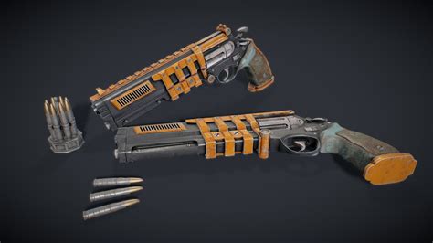 Sci-Fi Heavy Revolver - 3D model by Davide Zecca (@davzecca) [3fe9746] - Sketchfab