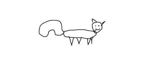 Draw a very bad drawing of an animal by Yeetusinnit