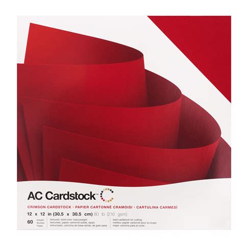 CRIMSON – 12x12 Red Cardstock American Crafts Textured Scrapbook Paper – 12x12 Cardstock Shop