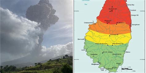 Hazard Map Shows How St. Vincent Is in Danger From Volcano Eruption ...