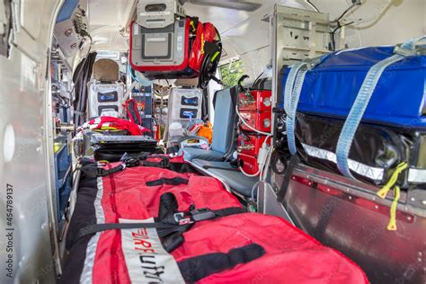 DRF Luftrettung, German Air Rescue medical BK-117 helicopter interior ...