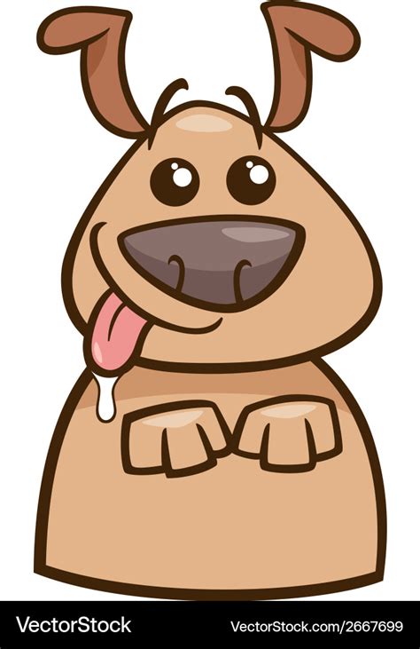 Mood hungry dog cartoon Royalty Free Vector Image