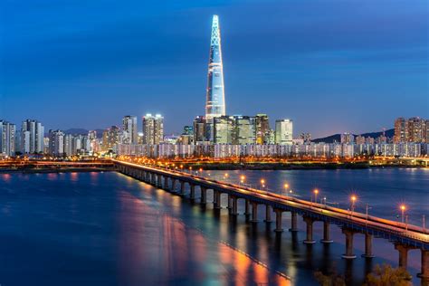 Night scene of Seoul downtown city skyline, Aerial view of… | Flickr