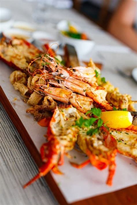 Grilled seafood platter stock photo. Image of delicious - 29836314