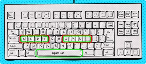 Keyboard finger placement - Typing Practice asdfjkl; Home Row Typing Test