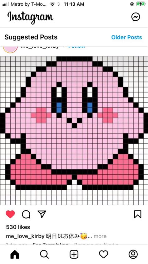 Kirby pixel art – Artofit