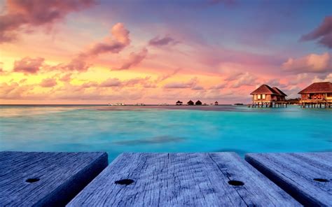 Sunset From Maldives Wallpaper » Arthatravel.com