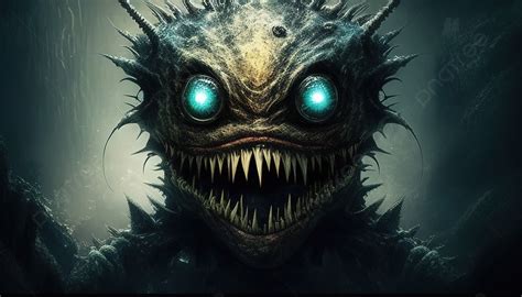 Large Gloomy Creature With Scary Eyes Background, Scary Monster Pictures, Monster, Scary ...