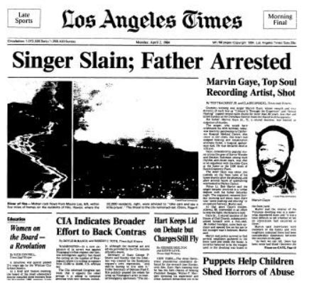 Marvin Gaye killed by father 30 years ago today [Talkback] - latimes