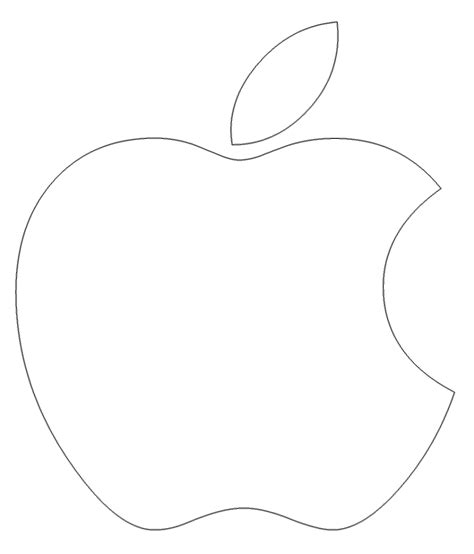 White Apple Logo Vector