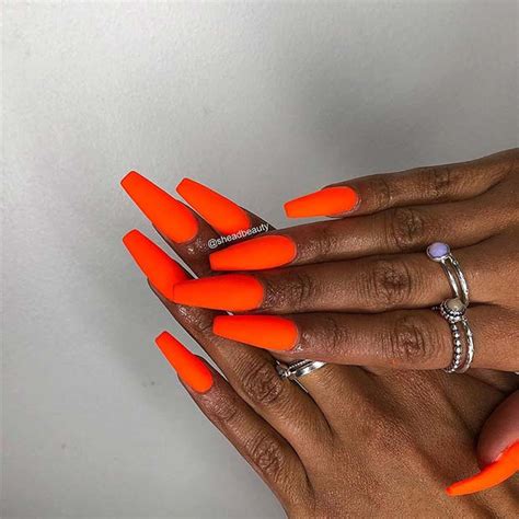 21 Neon Orange Nails and Ideas for Summer – StayGlam