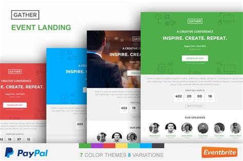 Event Landing Page Template - Gather