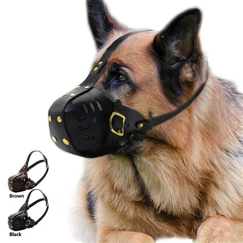 Genuine Leather Dog Muzzle Adjustable Dog Muzzle Pet Supplies | Etsy