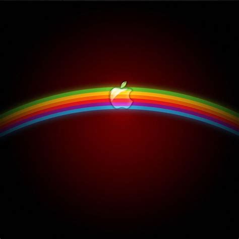 Apple Rainbow Logo iPad Wallpapers Free Download