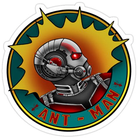 "Ant-Man Logo" Stickers by Mizzfiend | Redbubble