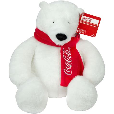 COCA-COLA 16IN PLUSH POLAR BEAR WITH SCARF - Walmart.com - Walmart.com