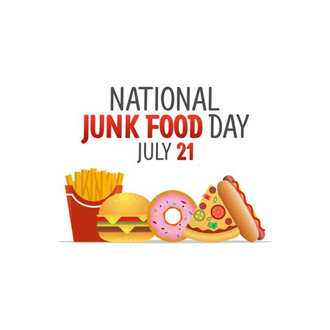 vector graphic of national junk food day good for national junk food day celebration. flat ...