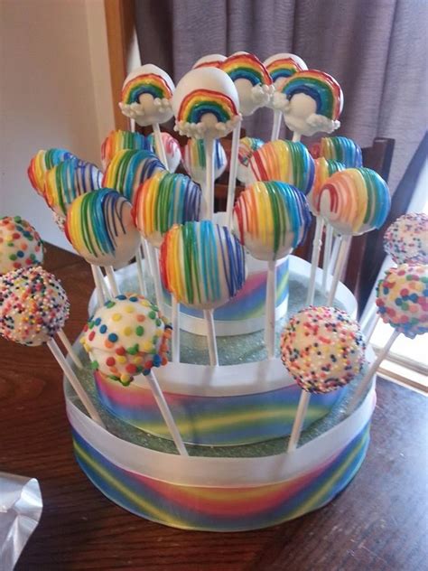 Pin by Christina's Sweet Creations on cupcakes and cakepops | Rainbow cake pops, Cake pop ...