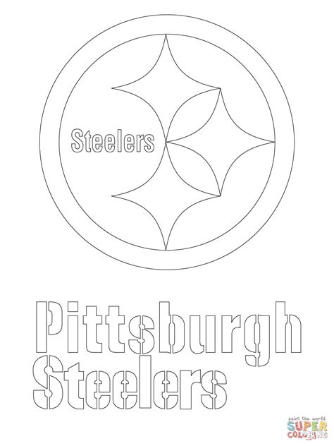 Pittsburgh Steelers Logo coloring page | Free Printable Coloring Pages