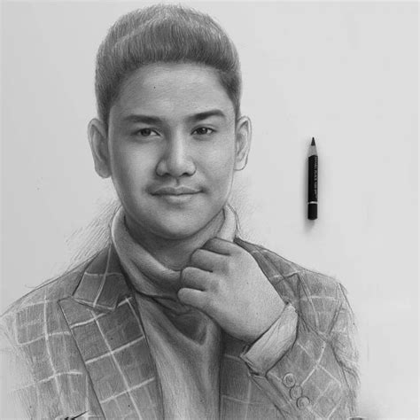 10 Potret Lukisan Wajah Kece Artis dengan Sketsa Pensil, Mirip Banget!