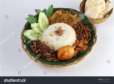 Nasi Uduk Betawi Coconut Flavored Steamed Stock Photo 1637805526 | Shutterstock