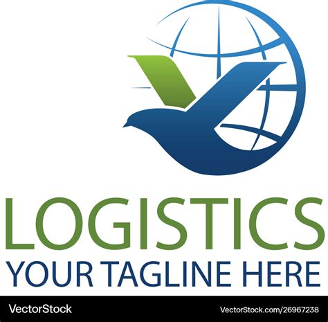 Logistics logo Royalty Free Vector Image - VectorStock