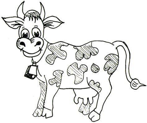 How to Draw Cartoon Cows / Farm Animals Step by Step Drawing Tutorial ...