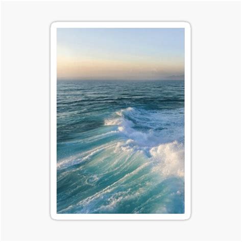 "Blue Ocean Wave Classic ." Sticker by kortpyjenney | Redbubble