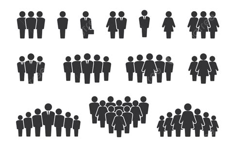 Group People Silhouette Vector PNG, Person Group People Silhouette Vector, Minimal, People, Team ...