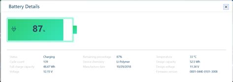 Lenovo Legion Y530 - AC Adaptor plugged in, battery stuck at 87% ...