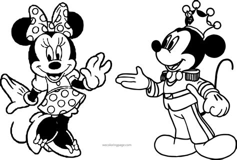 Mickey And Minnie Mouse Kissing Coloring Pages_ at GetColorings.com ...