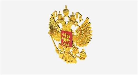 3d model national emblem russia